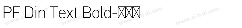 PF Din Text Bold字体转换
